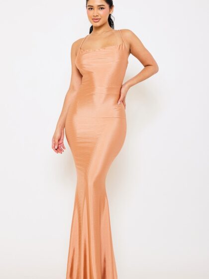 SDM1113JPS - BASIC COWL NECK SLIM MAXI DRESS
