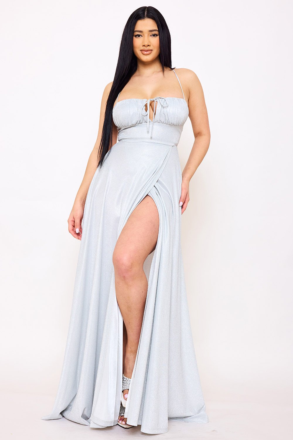 SDM1618JP - SPAGHETTI STRAP SHERRI SHINE MAXI DRESS - Image 12