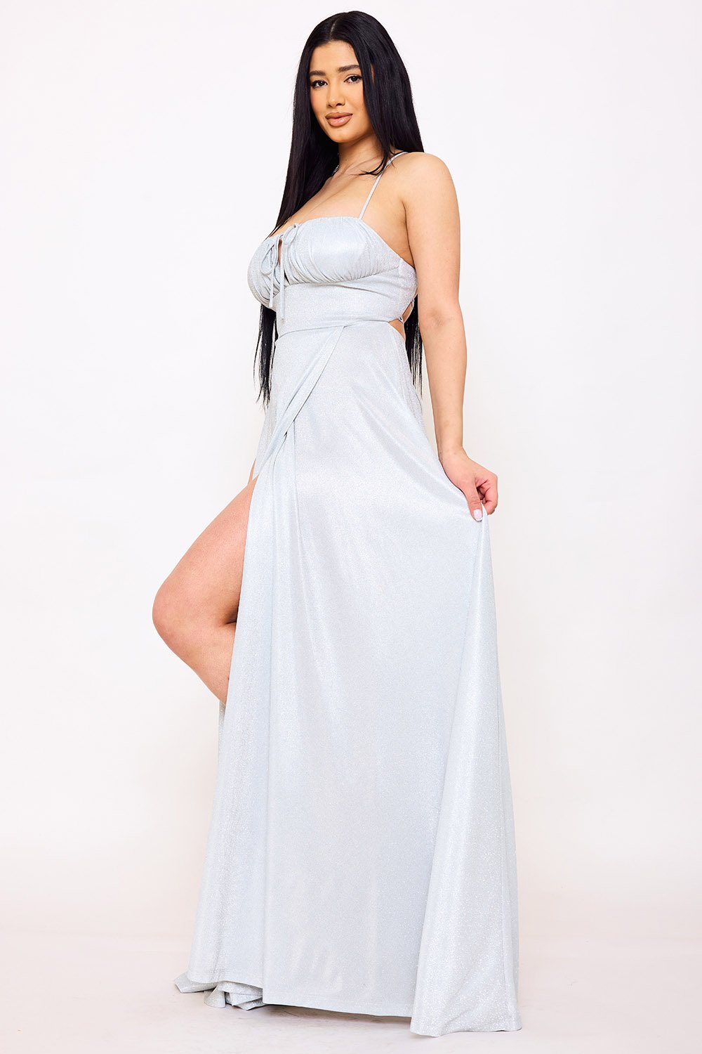 SDM1618JP - SPAGHETTI STRAP SHERRI SHINE MAXI DRESS - Image 14