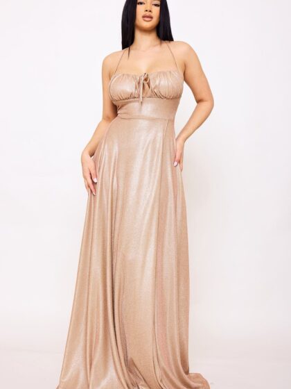SDM1618JP - SPAGHETTI STRAP SHERRI SHINE MAXI DRESS