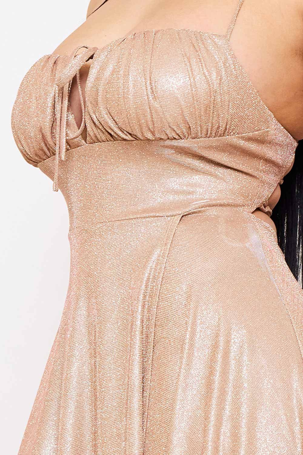 SDM1618JP - SPAGHETTI STRAP SHERRI SHINE MAXI DRESS - Image 7